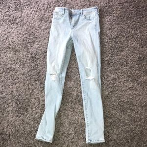Light Blue Wash Abercrombie And Fitch Skinny Jeans